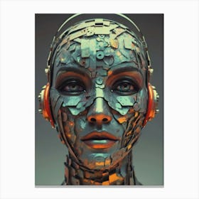 Robot Head 3 Canvas Print