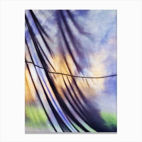 Curtained Canvas Print