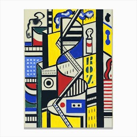 Fernand Léger Study For Cinematic Mural, Study Vi (1938–39) Canvas Print