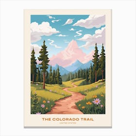 The Colorado Trail Usa 2 Hike Poster Canvas Print