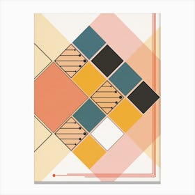 Bauhaus Colorful Board C Canvas Print