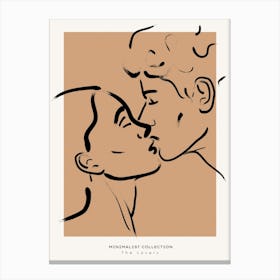 Kissing Couple 5 Canvas Print