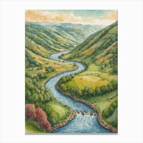 River Valley 1 Canvas Print