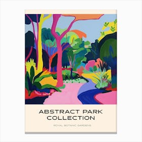 Abstract Park Collection Poster Royal Botanic Gardens Sydney 1 Canvas Print