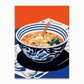 Asian Noodle Soup Canvas Print