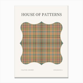 Checkered Pattern Poster 22 Canvas Print