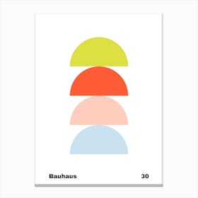 Geometric Bauhaus Poster 30 Canvas Print