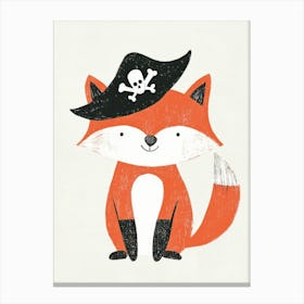 Pirate Fox Canvas Print