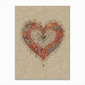 Heart Of Love 20 Canvas Print