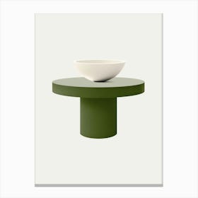 Bowl Table Canvas Print