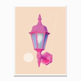 Pink Neon Lamp Canvas Print
