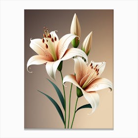 Lily Flowers Canvas Print
