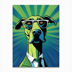 Dog In A Suit Canvas Print