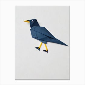 Mockingbird 1 Origami Bird Canvas Print