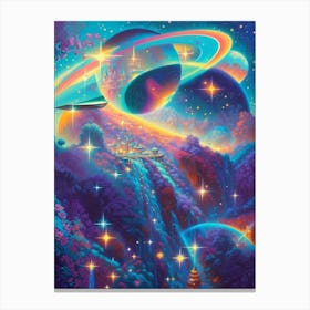 Fantasy Saturn Canvas Print