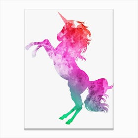 Animal Negative Space ― Fantasy Horse Canvas Print