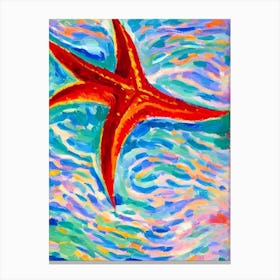 Sea Star (Starfish) Matisse Inspired Canvas Print