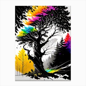 Rainbow Tree 3 Canvas Print
