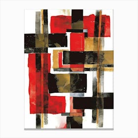 Abstract Red And Black Canvas Print Canvas Print