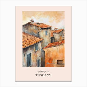 Mornings In Tuscany Rooftops Morning Skyline 1 Canvas Print