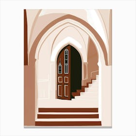 Doorway To A Church Canvas Print