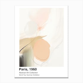 World Tour Exhibition, Abstract Art, Paris, 1960 10 Canvas Print