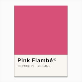 Pink Flambe Canvas Print