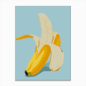 Pop Art Banana Peeled Canvas Print