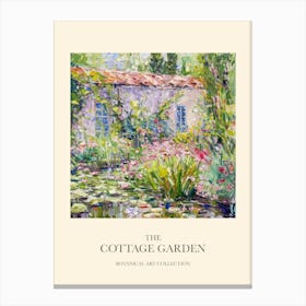 Cottage Garden Poster Floral Tapestry 10 Canvas Print