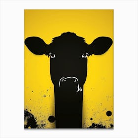 Cow Head Canvas Print