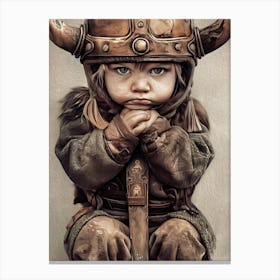 Little Viking Canvas Print