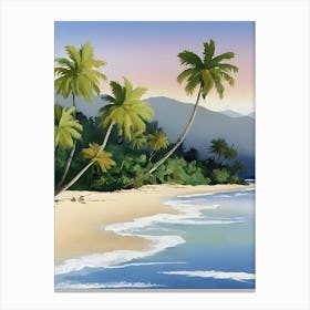 Beach Painting Canvas Print