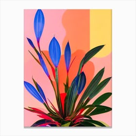 Candelabra Cactus Colourful Illustration Plant Canvas Print