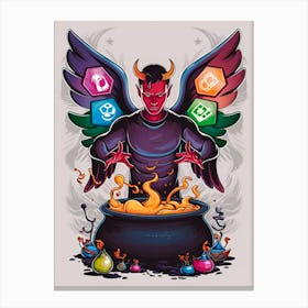 Devil In A Pot Canvas Print