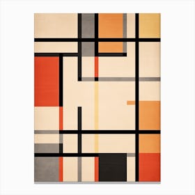 Radiant Rectangles; Mid Century Geometric Vibes Canvas Print