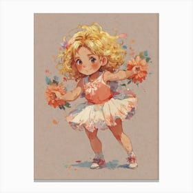 Cheerleader Girl 1 Canvas Print