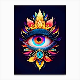 Spiritual Awakening, Symbol, Third Eye Tattoo 3 Canvas Print