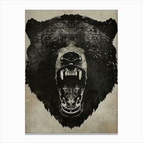 Bear'S Head Canvas Print