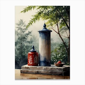 Chinese Vases Canvas Print