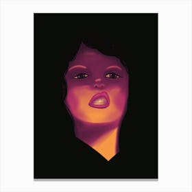 Fierce and fiery - Grr face Canvas Print