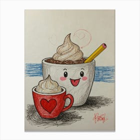 Latte Art 2 Canvas Print