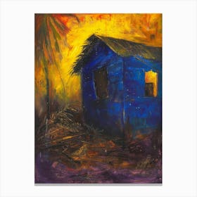 Blue Shack Canvas Print