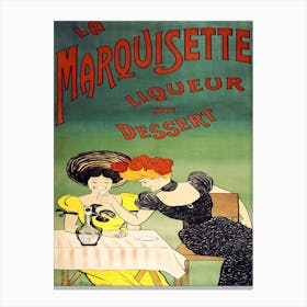 The Marquisette Dessert Liqueur, Leonetto Cappiello Canvas Print