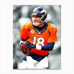 Peyton Manning Denver Broncos Canvas Print