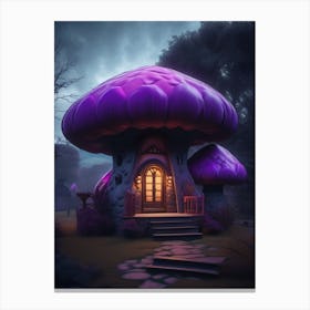 Magical Mushroom House Canvas Print