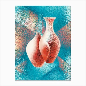 colord vases 4 Canvas Print