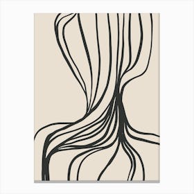 Abstract Minimalist Lines No. 1993 Canvas Print