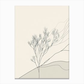 Tree In The Wind Canvas Print