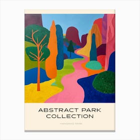 Abstract Park Collection Poster Hangang Park Seoul 1 Canvas Print