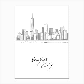 New York City Skyline 1 Canvas Print